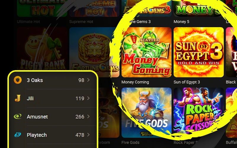 Discover hundreds of slots, table games, and live dealers at Parimatch Casino.