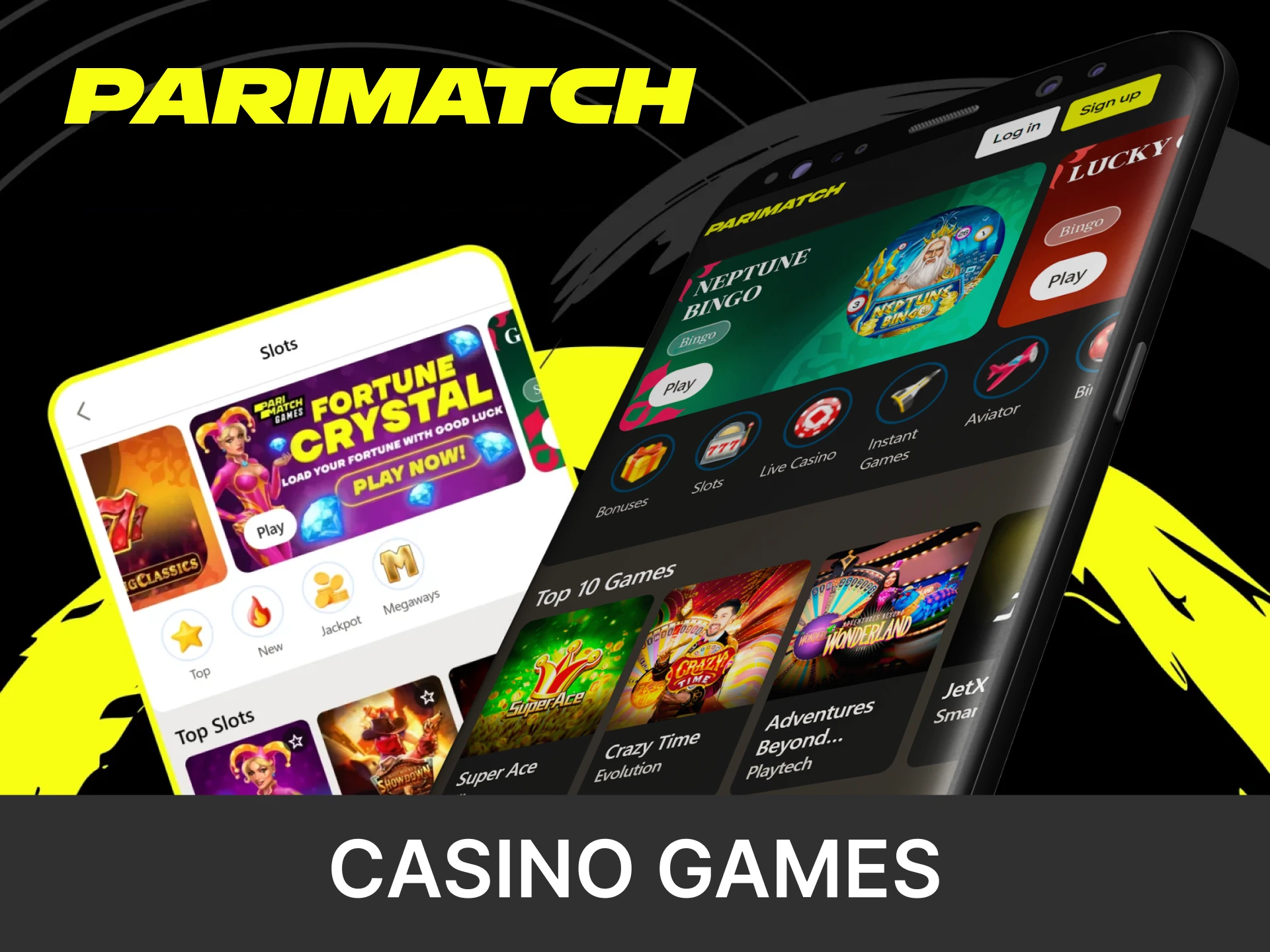 By going to the casino section of the Parimatch application you will find many games.
