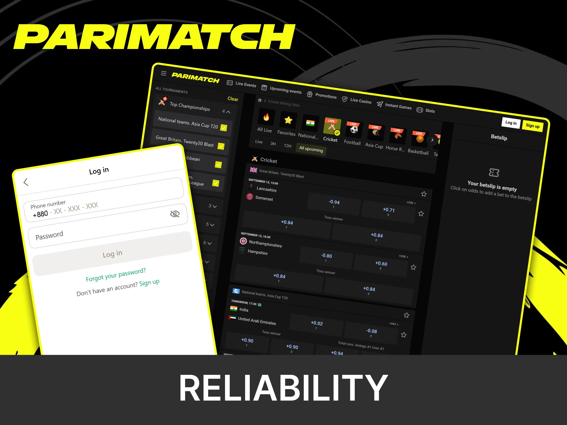 You can rely on Parimatch and bet there safely.