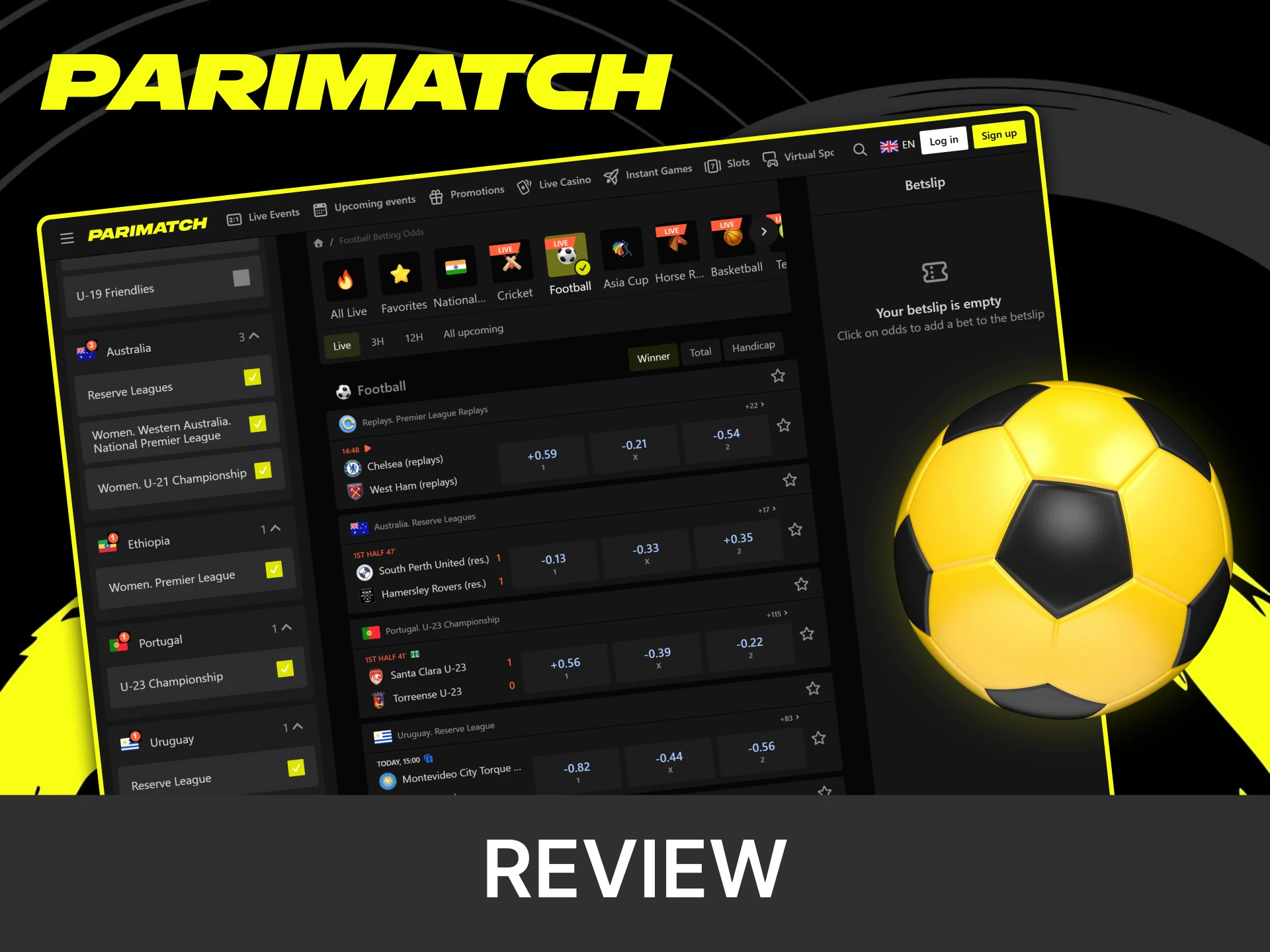 Parimatch is the world's most well-known bookmaker.