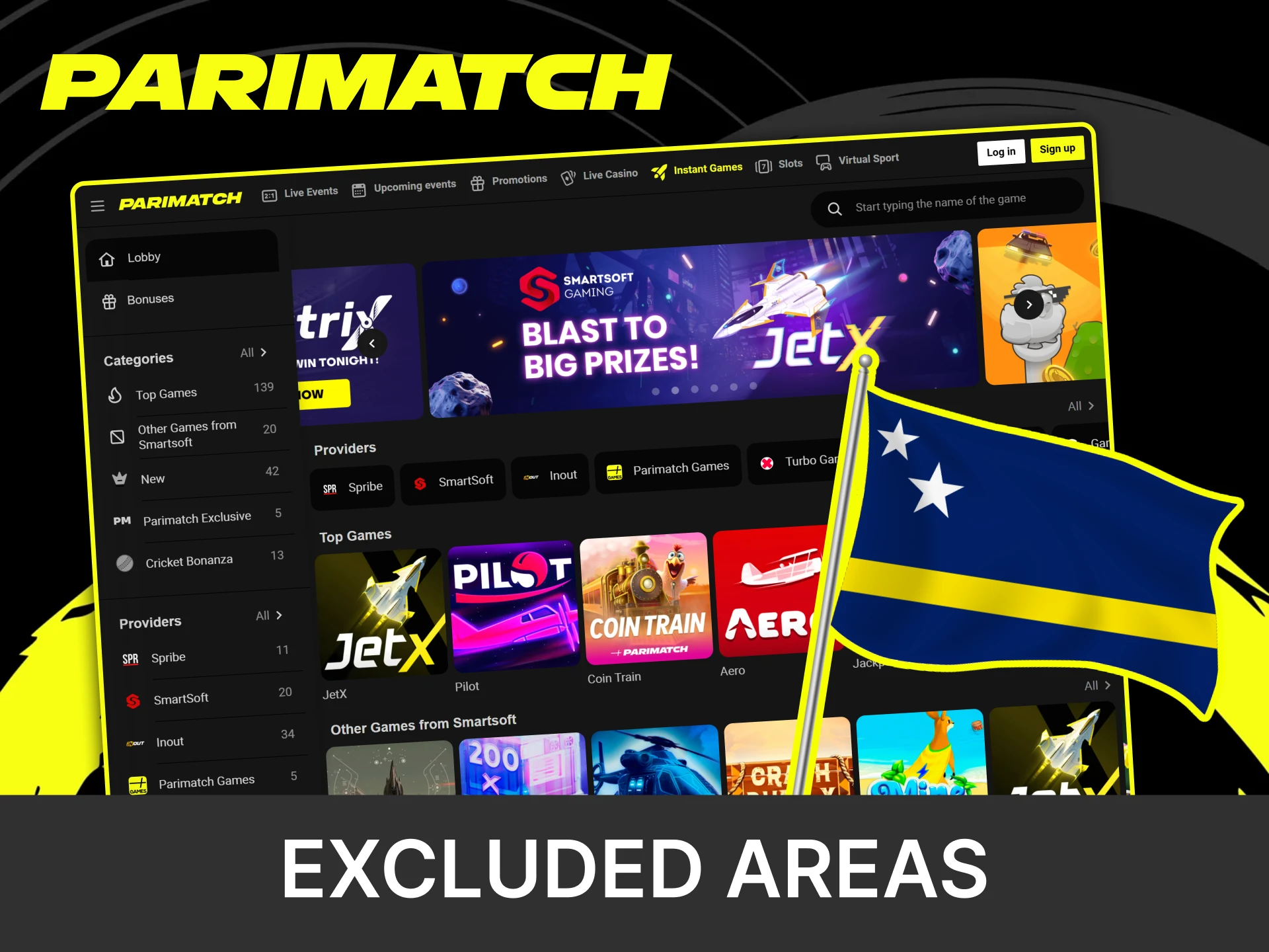 Parimatch has a Curacao license, which gives the right to conduct legal activities in countries that have confirmed the validity of such a license.