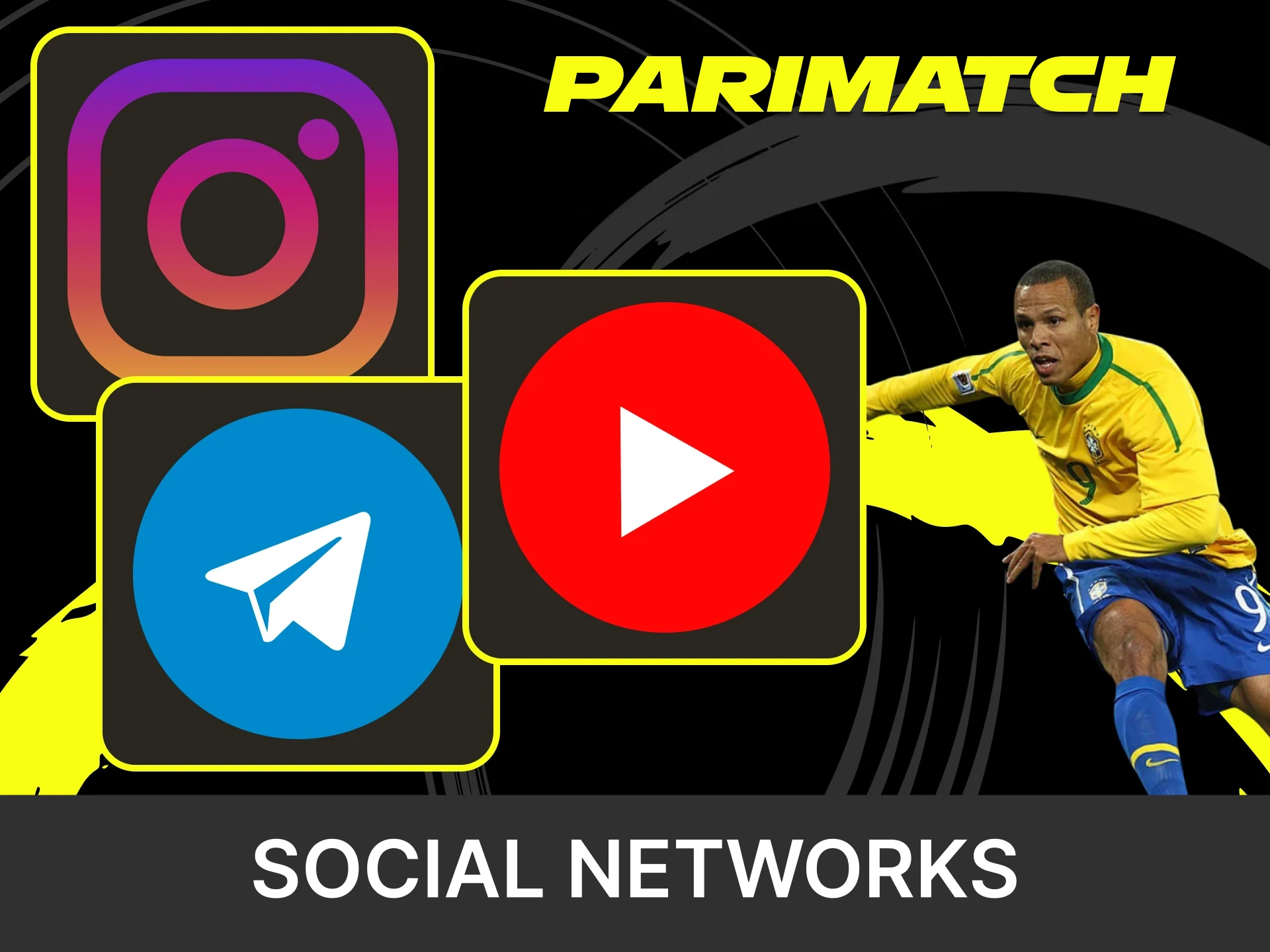 Subscribe to Luis Fabiano's social networks.