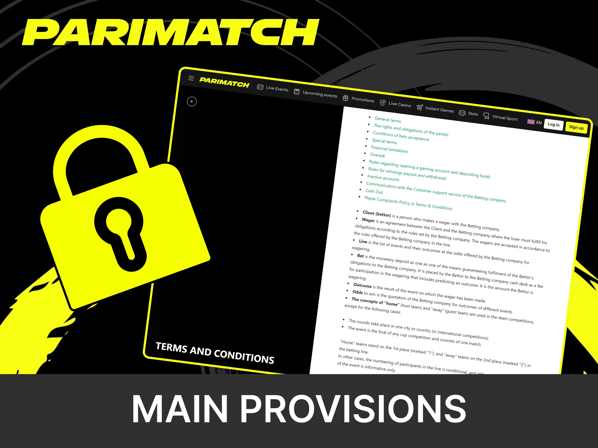 What is meant by the personal data of the customer, identifying him as a unique user in Parimatch.