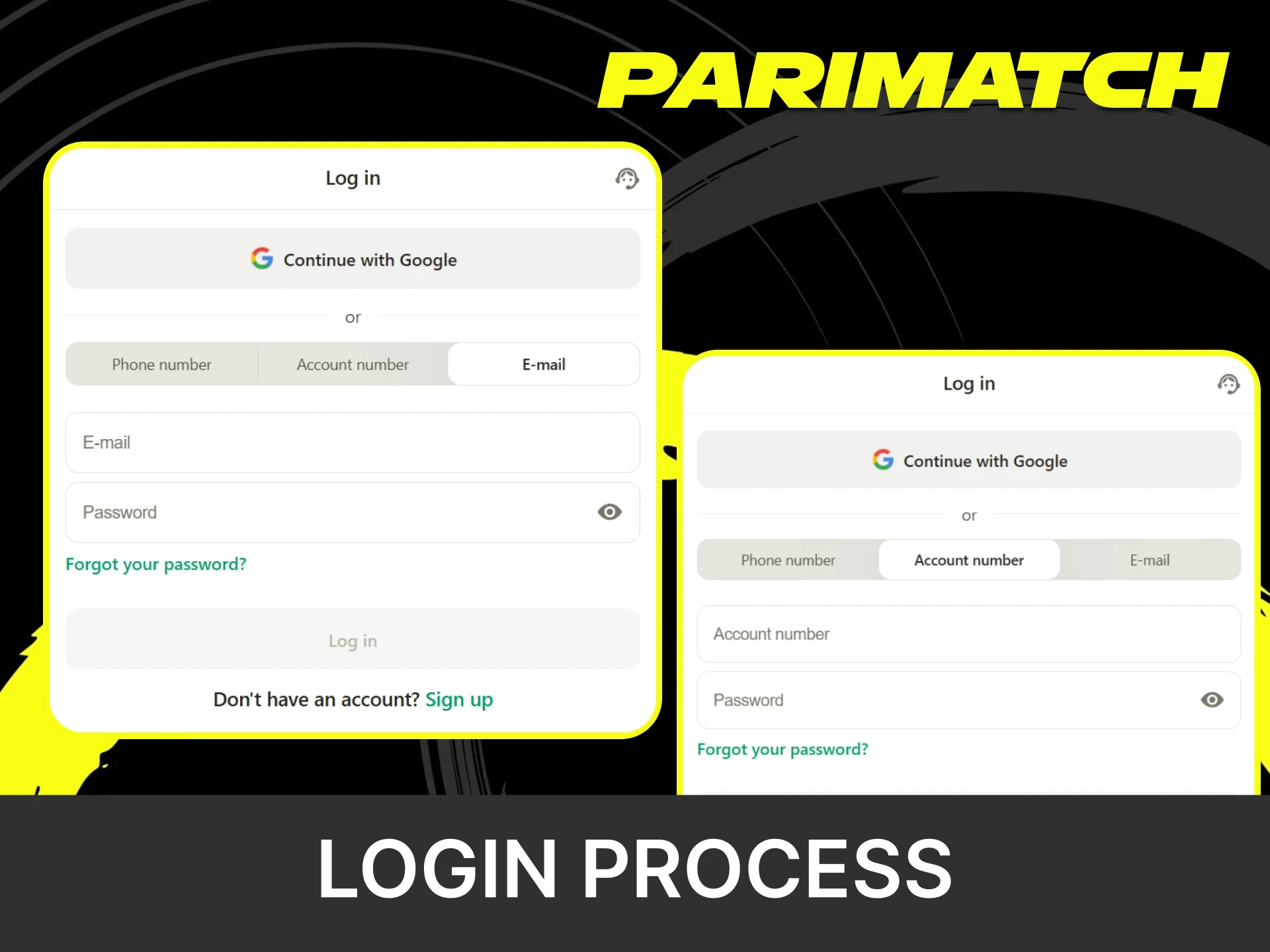 Log in to your personal account on the Parimatch website.