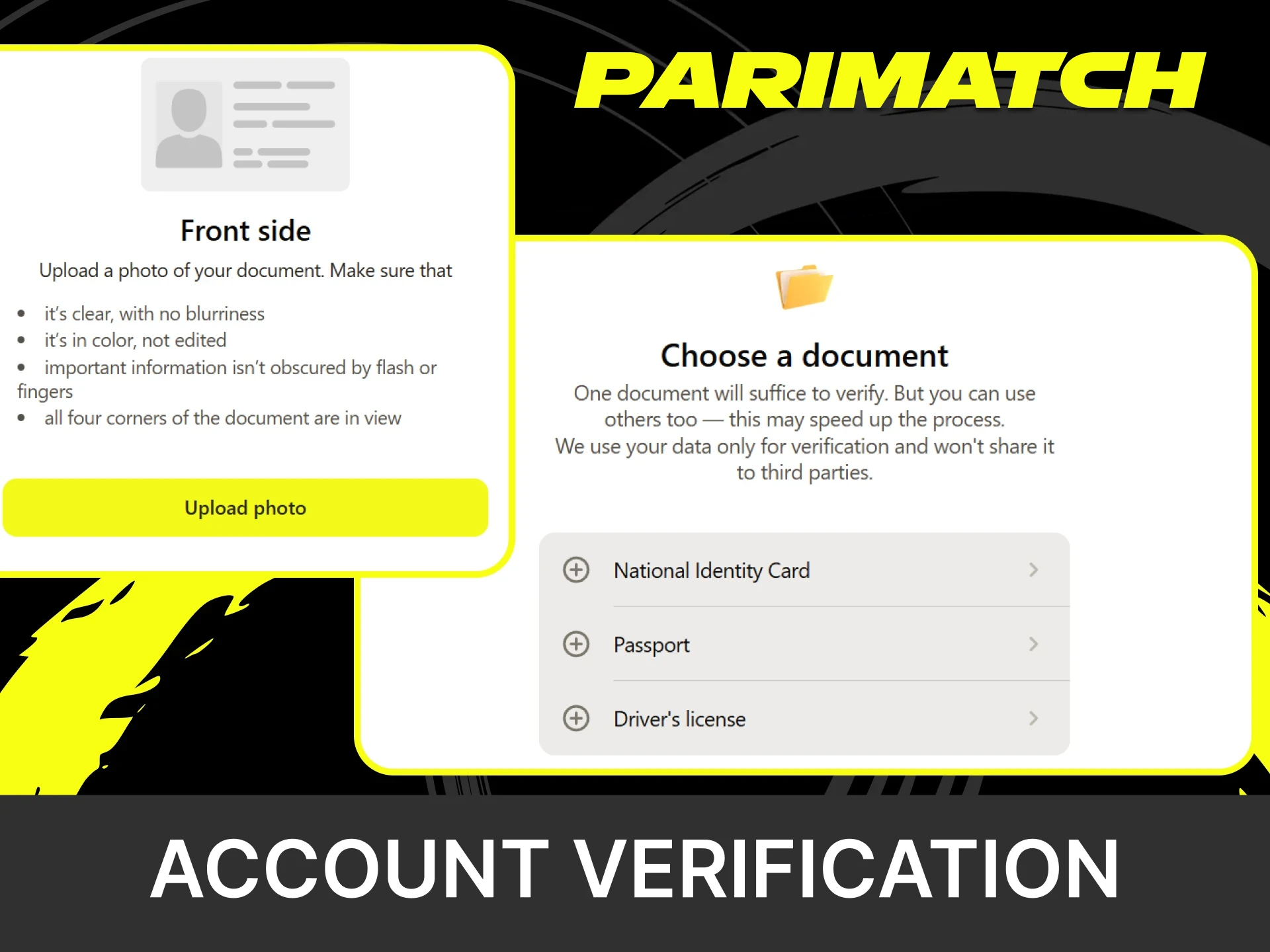 Parimatch may request additional verification.
